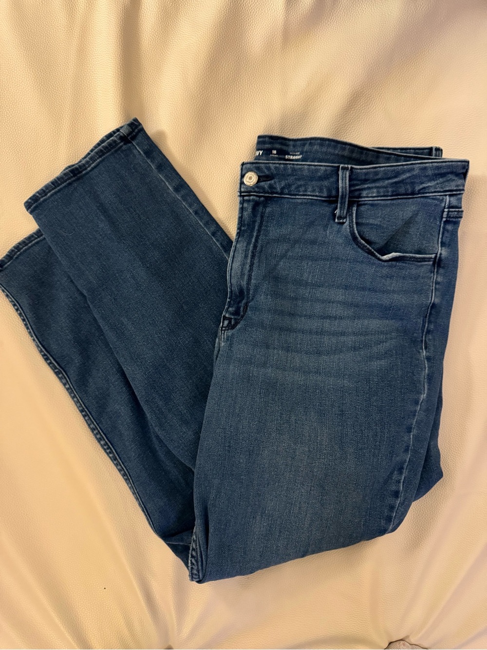 Old Navy Navy Blue Straight Leg Women's Jeans